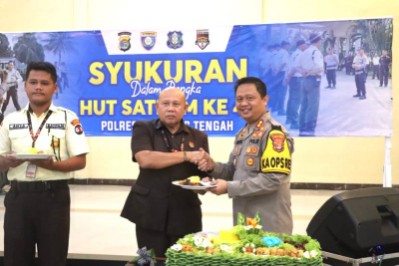 Polres Lamteng Gelar Syukuran HUT Satpam ke-44