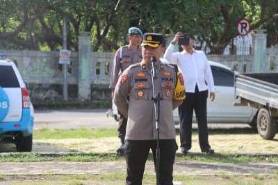 Polisi Amankan Aksi Unjuk Rasa Damai oleh Tenaga Honorer Se-Kabupaten Lampung Tengah