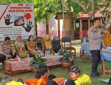 Cegah Narkoba dan Kekerasan Seksual, Polsek Seputih Mataram Berikan Pembinaan di SMPN 2 Bandar Mataram