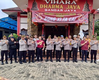 Kapolres Lamteng Tinjau Langsung Pengamanan Imlek