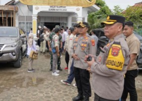 Menteri Pertanian Kunker ke Lamteng, Kapolres Pimpin Langsung Pengamanan