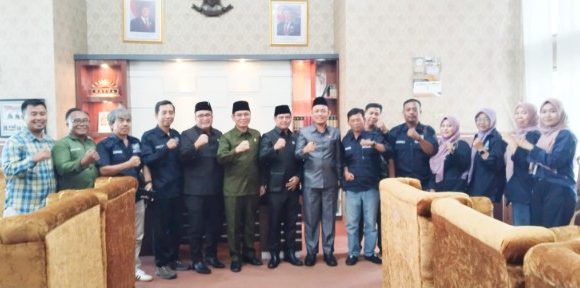 PWI dan DPRD Lamteng Siap  Kolaborasi Kawal Pembangunan Pemerintah Daerah