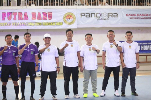 Resmi Buka Event Putra Baru Liga Futsal Lamteng, Bupati Ardito Tekankan Olahraga Sarana Bentuk Karakter Generasi Muda
