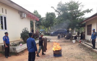 Kampung Sendangretno Gelar Pelatihan Damkar