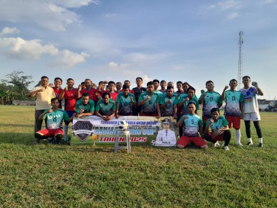 Kampung Banjar Agung Gelar Turnamen Sepak Bola Antar Dusun
