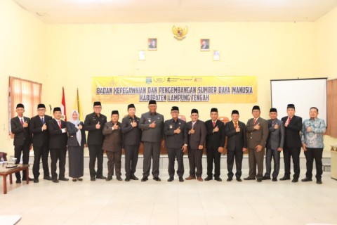 10 Pejabat Eselon II Pemkab Lamteng Dilantik, Ini Daftarnya