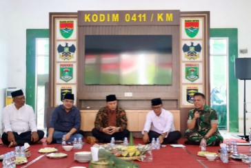 Polres Lamteng Hadiri Tasyakuran Penempatan Gedung Baru Makodim 0411/KM