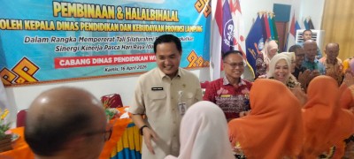 Hadiri Halalbihalal di Lamteng, Kadisdik Thomas Amirico Sampaikan Hasil SNBP Siswa Lampung Meningkat 23 Persen