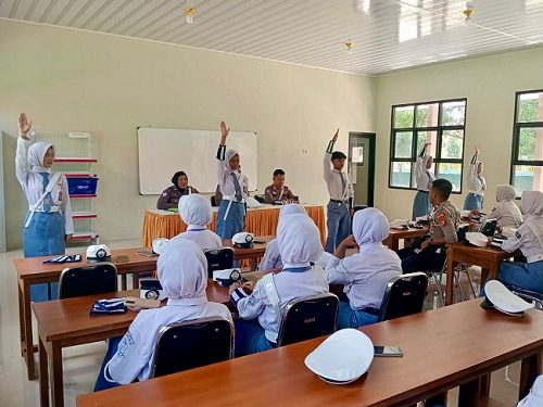 Lewat Pelatihan PKS, Satlantas Polres Lamteng Dorong Pelajar Jadi Pelopor Keselamatan