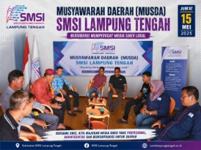 Terpilih Sebagai Ketua SMSI Lamteng, indra Alamsyah ; Sinergi dan Solidaritas Adalah Kunci Perkuat Eksistensi Organisasi