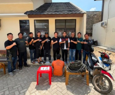 Pencuri Kabel Tower Diamankan Tekab 308 Polsek Terbanggi Besar