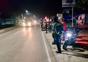 Patroli KRYD Sat Samapta Polres Lamteng, Ciptakan Rasa Aman di Sepanjang Jalinteng Sumatera