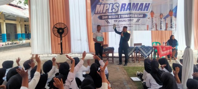 MPLS Ramah di SMKN 2 Terbanggibesar Ajak Siswa Baru Biasakan 5S