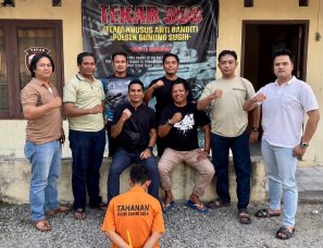 Tekab 308 Presisi Polsek Gunung Sugih Tangkap Pelaku Curat, Satu Motor Curian Berhasil Diamankan
