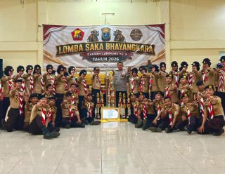 Lomba Saka Bhayangkara Daerah Lampung ke V Tahun 2026, Saka Polres Lamteng Raih Juara Umum